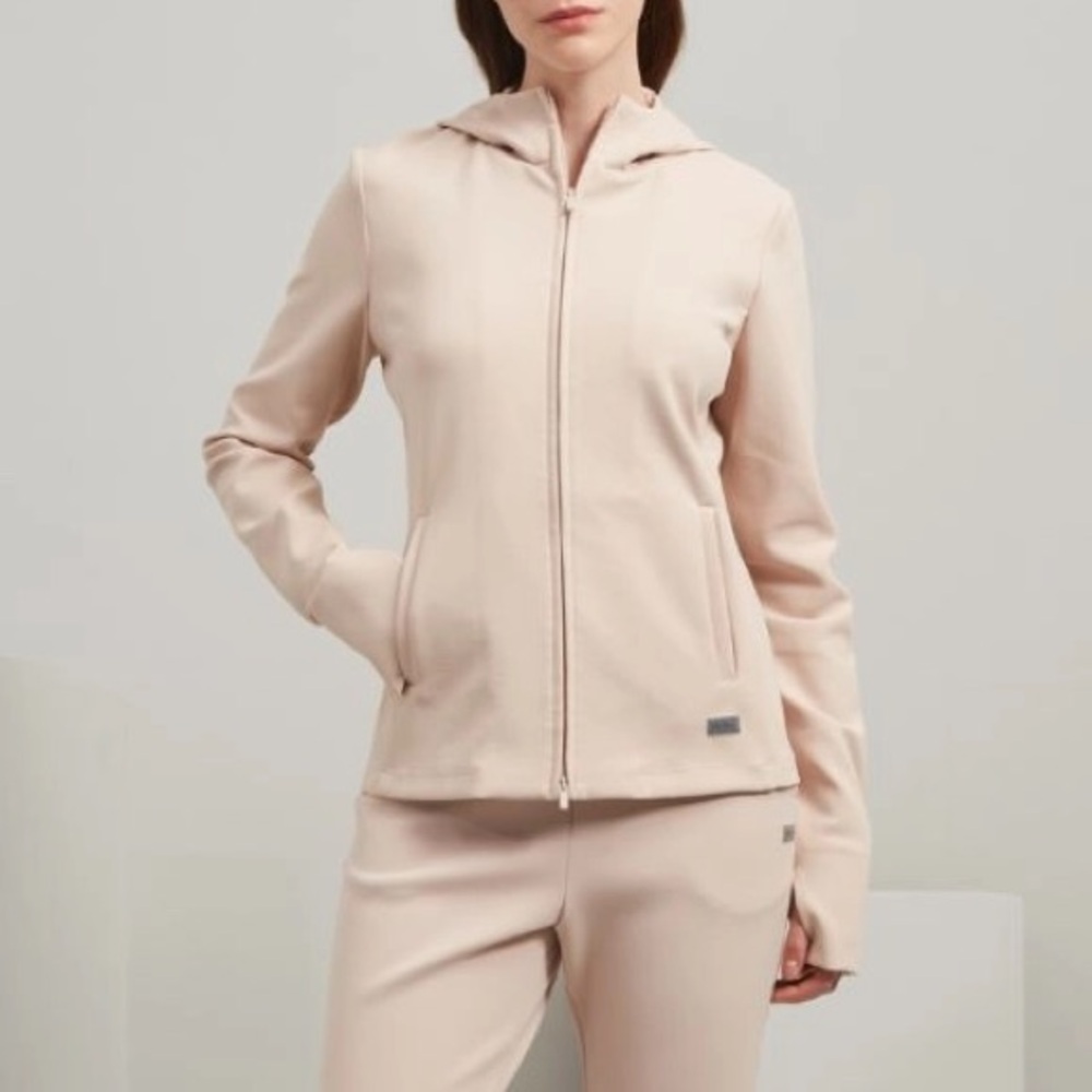 Max Mara Smart Active Label-cut Technical Jersey Jacket Size: M Spring